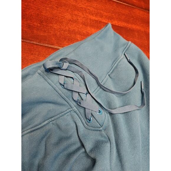 Victoria's Secret Cotton High-Rise Fleece Wide-Leg Lace-Up Pants Sz XL NWT - Picture 11 of 11